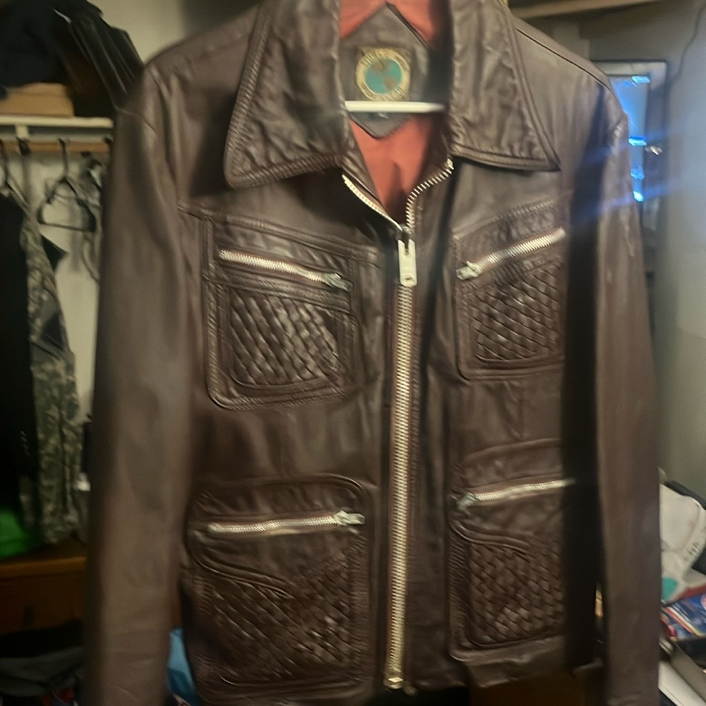 Vintage leather coat size 42